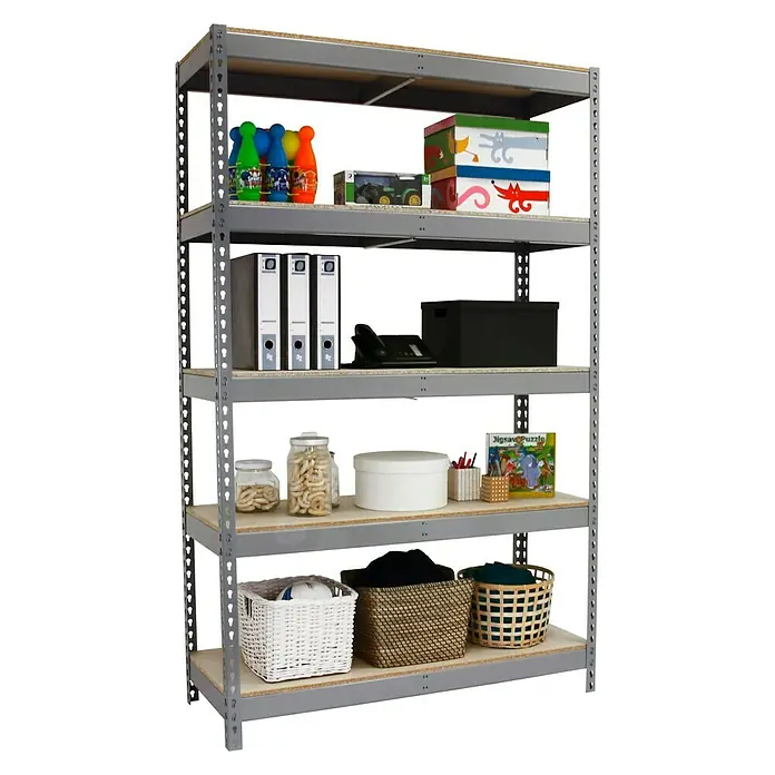 Simonrack Ecoforte Metall-Schwerlastregal - L x B x H: 60 x 120 x 200 cm, Traglast: 400 kg/Boden, Anzahl Böden: 5 Stk., Grau - Anwendungsbeispiel