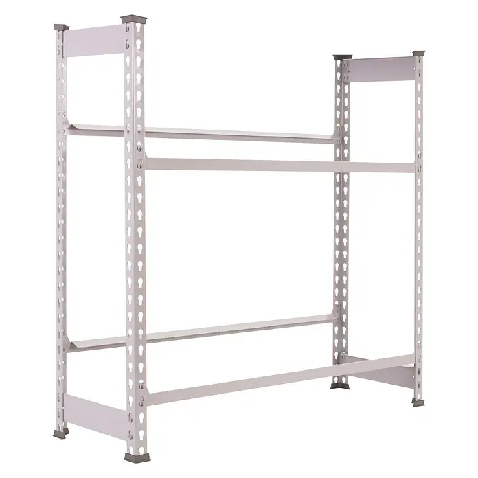 Simonrack Simonbottle Estantería para cajas de bebidas - L x An x Al: 30 x 80 x 100 cm, Capacidad de carga: 100 kg/balda, Número de baldas: 3 ud., Galvanizado - Vista angular
