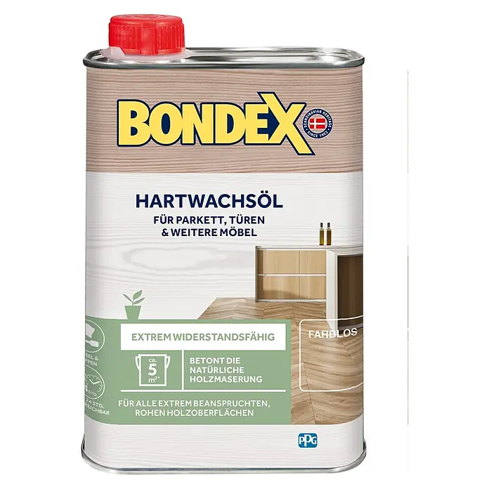 Bondex Hartwachsöl - Farblos, 250 ml, Seidenglänzend - Vorderansicht