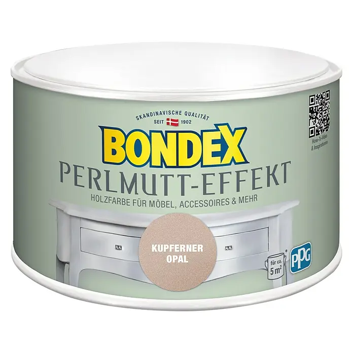 Bondex Holzfarbe Perlmutt-Effekt - Kupferner Opal, 500 ml, Seidenmatt - Vorderansicht