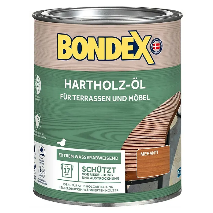 Bondex Hartholzöl Universal - 750 ml, Meranti - Vorderansicht