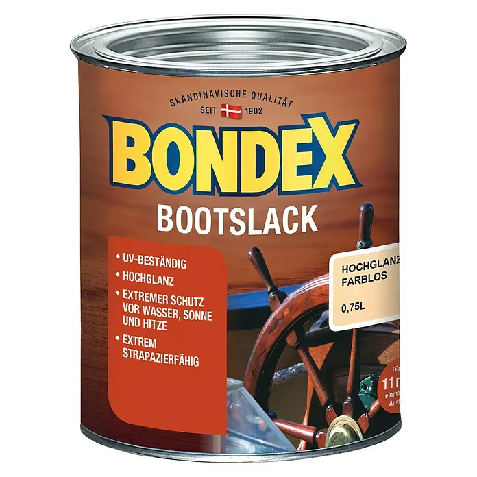 Bondex Bootslack - Farblos, Braun, 750 ml - Vorderansicht