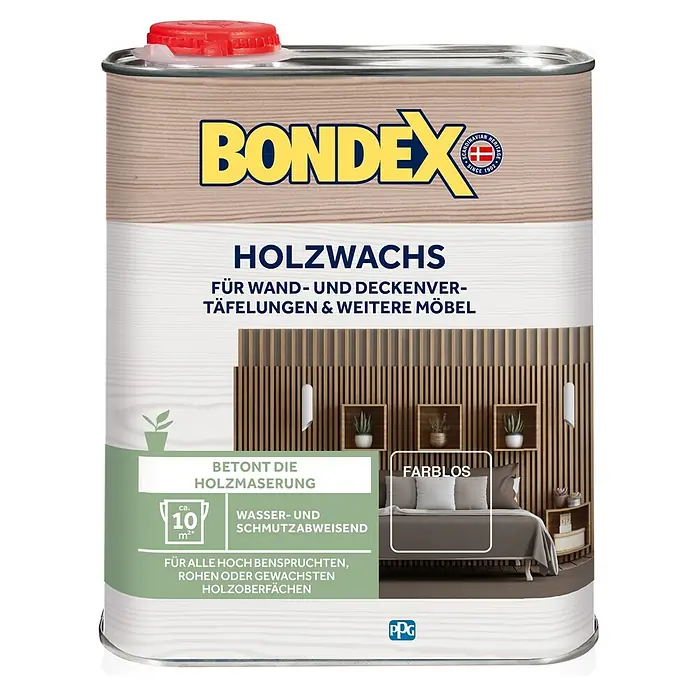 Bondex Holzwachs - Farblos, 750 ml - Vorderansicht