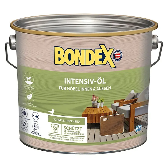 Bondex Intensiv-Öl - Teak, 2,5 l - Vorderansicht