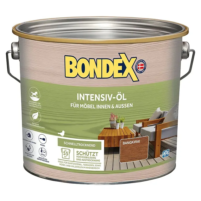 Bondex Intensiv-Öl - Bangkirai, 2,5 l - Vorderansicht