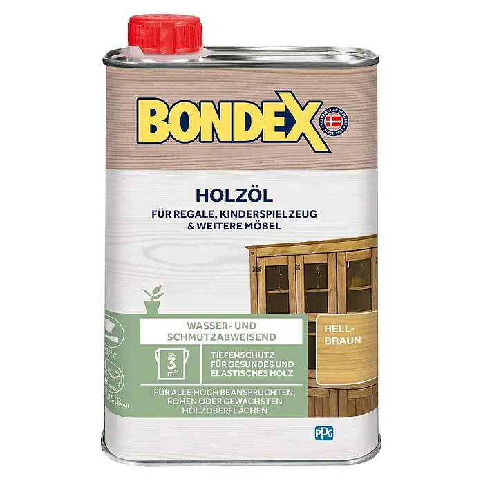 Bondex Holzöl - Hellbraun, 250 ml - Vorderansicht