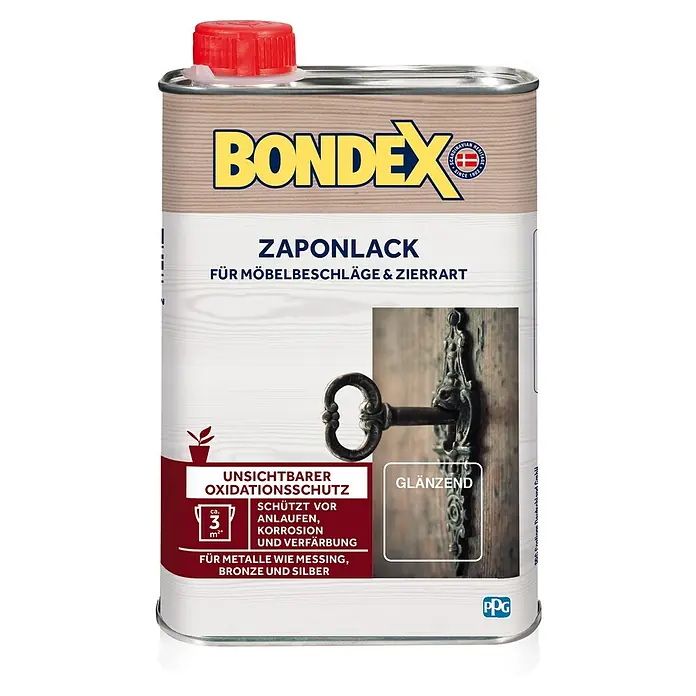 Bondex Zaponlack - Farblos, 250 ml, Glänzend - Vorderansicht