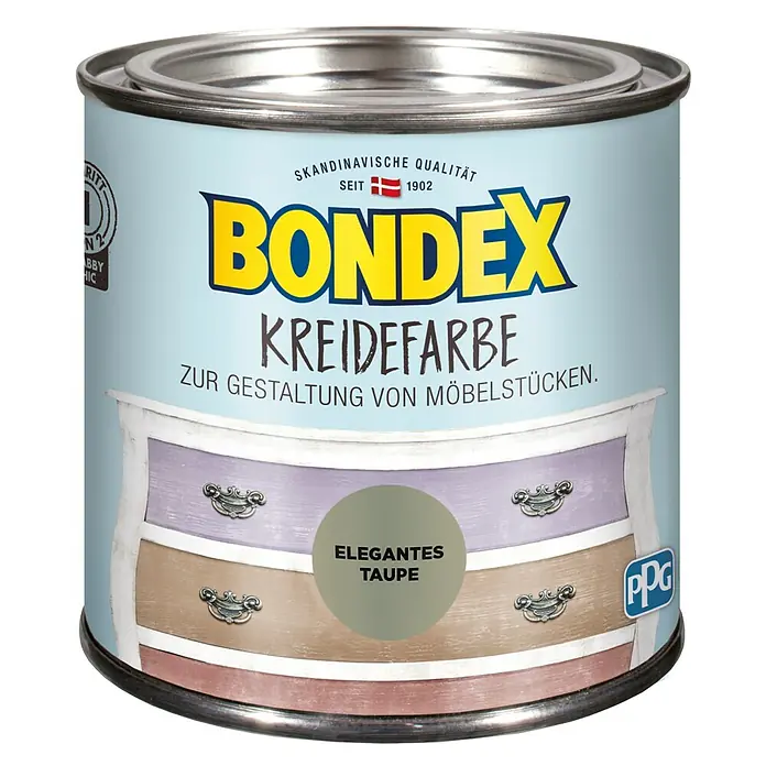 Bondex Kreidefarbe - Elegantes Taupe, 500 ml - Vorderansicht