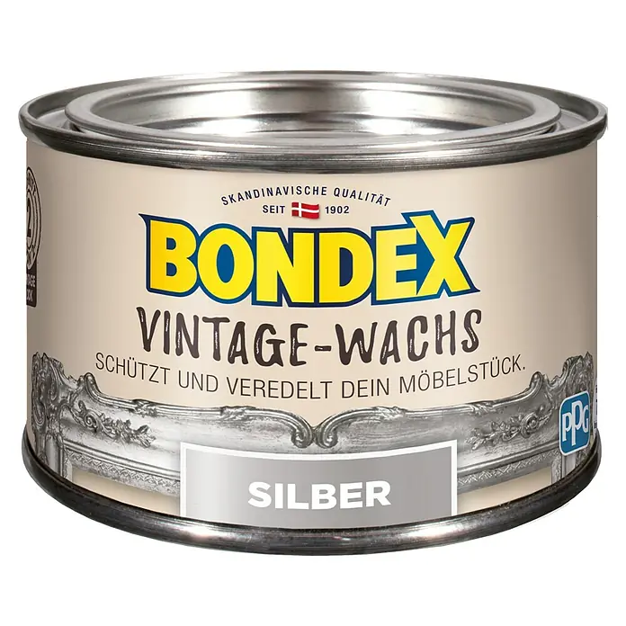 Bondex Vosak sa retro efektom - Metalik srebrne boje, 250 ml - Pogled sprijeda