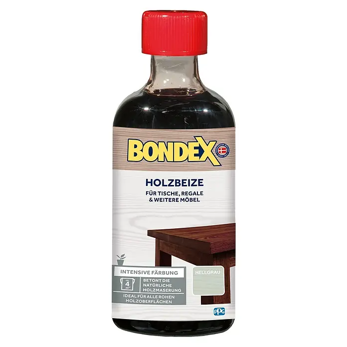 Bondex Bajc za drvo - Svijetlosive boje, 250 ml - Pogled sprijeda