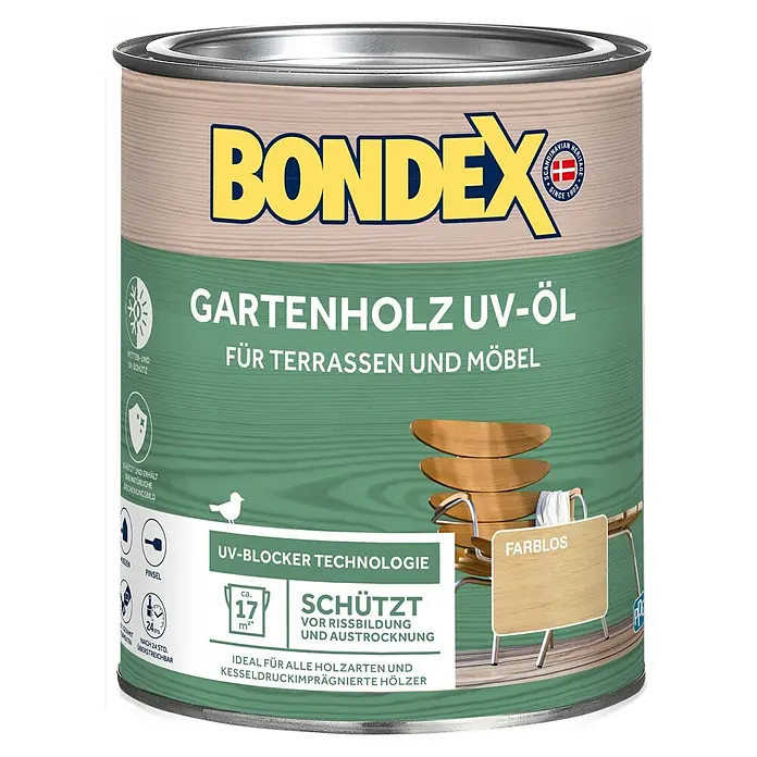 Bondex UV-Schutz-Öl Universal - Farblos, 750 ml - Vorderansicht