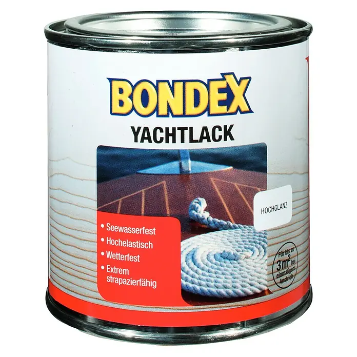 Bondex Yachtlack - Farblos, 250 ml, Hochglänzend - Vorderansicht