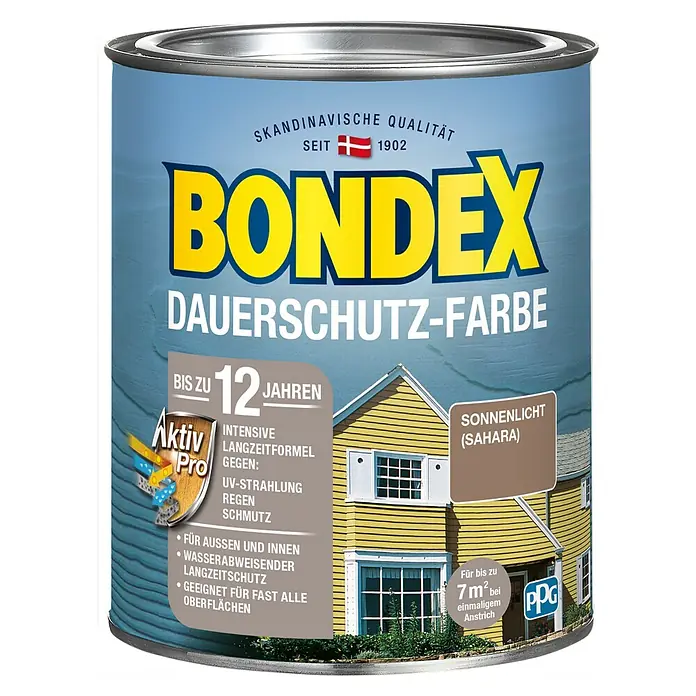 Bondex Dauerschutzfarbe - Sahara, 750 ml - Vorderansicht
