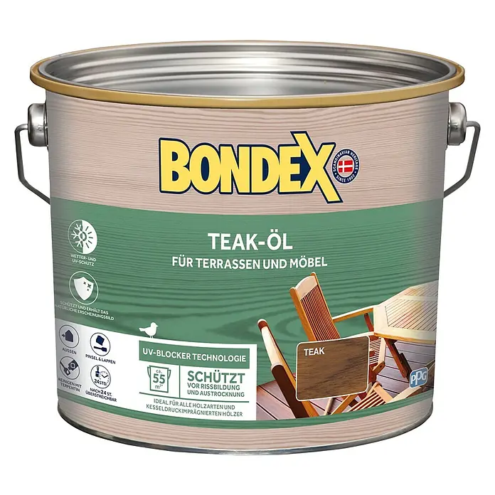 Bondex Teak-Öl - 2,5 l, Teak - Vorderansicht