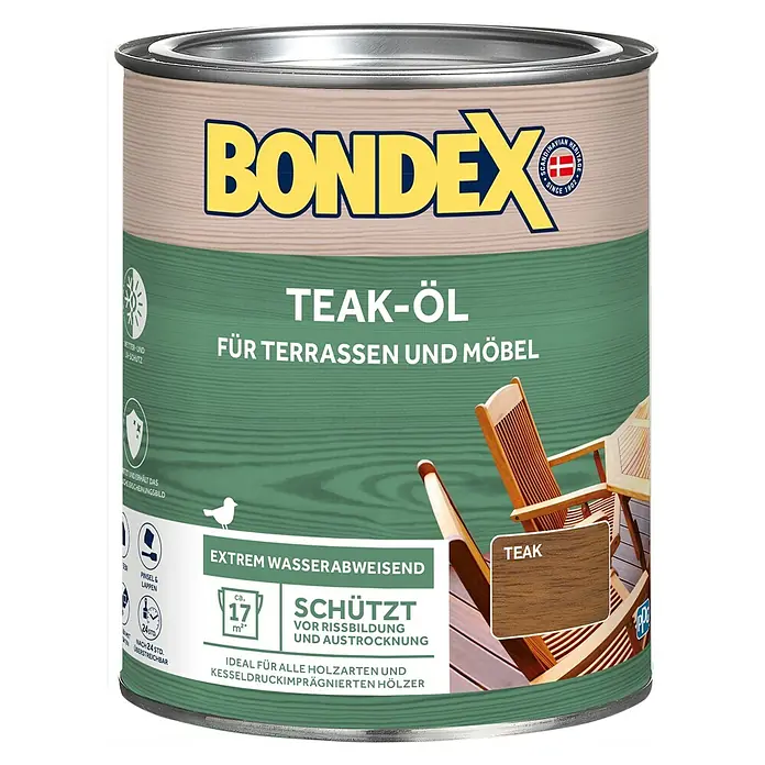 Bondex Teak-Öl - 750 ml, Teak - Vorderansicht