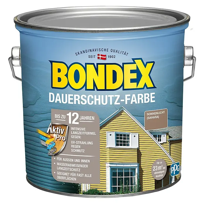 Bondex Dauerschutzfarbe - Sahara, 2,5 l - Vorderansicht