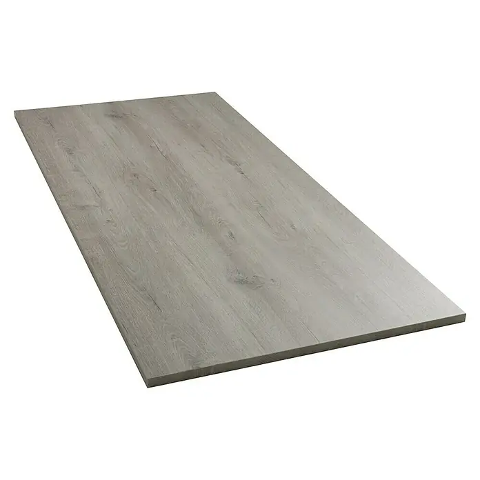 Tischplatte - Romantik Eiche, 180 cm x 80 cm x 25 mm - Diagonale Ansicht