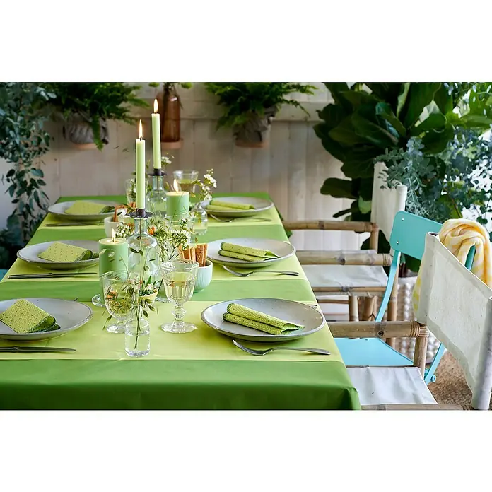 Duni Serviette - 20 Stk., 24 x 24 cm, Rice Green - Stimmungsaufnahme