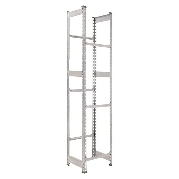 Simonrack Simonbottle Estantería para cajas de bebidas - L x An x Al: 30 x 40 x 180 cm, Capacidad de carga: 100 kg/balda, Número de baldas: 3 ud., Galvanizado - Vista angular
