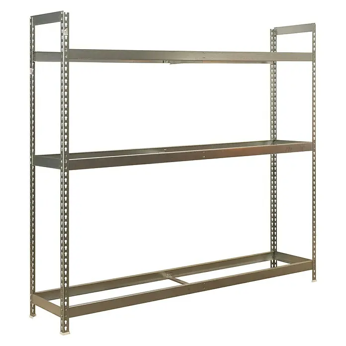 Simonrack Simonauto Metall-Reifenregal Autoforte - L x B x H: 45 x 150 x 200 cm, Traglast: 120 kg/Boden, Anzahl Böden: 3 Stk., Silber - Diagonale Ansicht