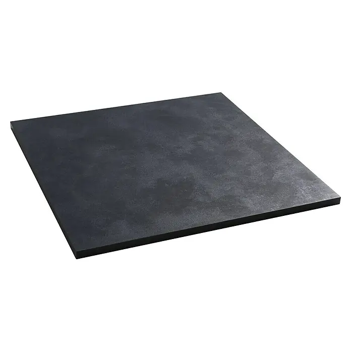 Tischplatte - Midnight Stucco, 80 cm x 80 cm x 25 mm - Diagonale Ansicht