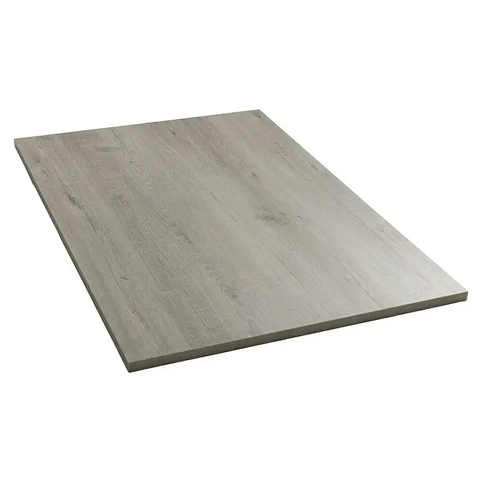 Tischplatte - Romantik Eiche, 120 cm x 80 cm x 25 mm - Diagonale Ansicht