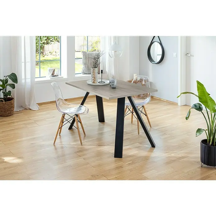 Tischplatte - Romantik Eiche, 120 cm x 80 cm x 25 mm - Stimmungsaufnahme