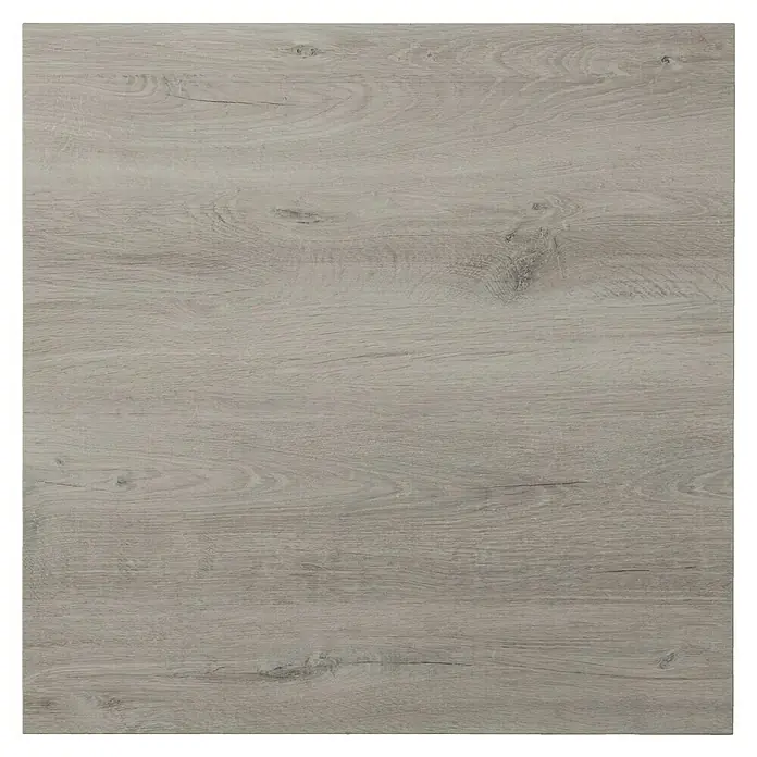 Tischplatte - Romantik Eiche, 80 cm x 80 cm x 25 mm - Draufsicht
