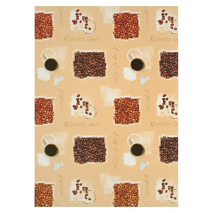D-c-fix Noblessa Tischdecke Noblessa Espresso - Espresso, 140 x 110 cm, Eckig - Draufsicht