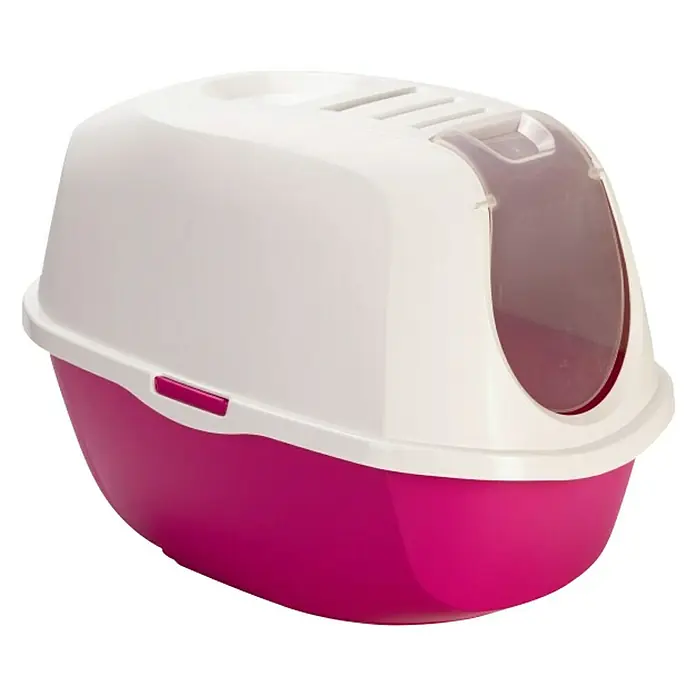 Karlie Arenero para gatos SmartCat - 52 x 39 x 41 cm, Plástico, Rosa - Vista angular