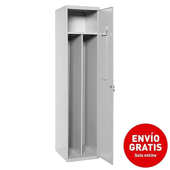 Simonrack Simonlocker Taquilla Prof. Single-Divider - L x An x Al: 50 x 50 x 180 cm, Número de puertas: 1 ud. - Vista angular