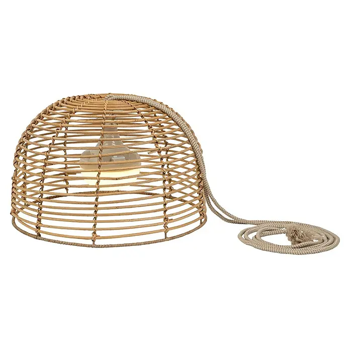 New Garden Pendelleuchte Bossa - 9 W, Beige, Höhe: 22 cm - Vorderansicht