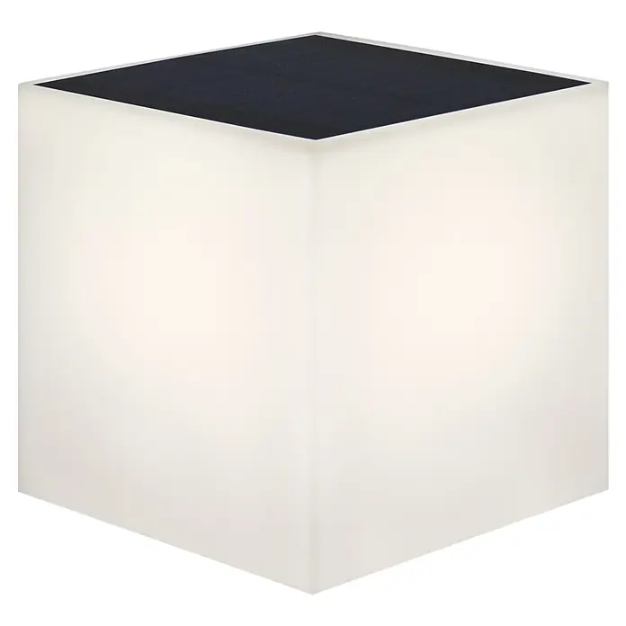 New Garden Lámpara solar Wally - L x An x Al: 12 x 12 x 12 cm, Color de luz: Blanco neutro - Vista angular