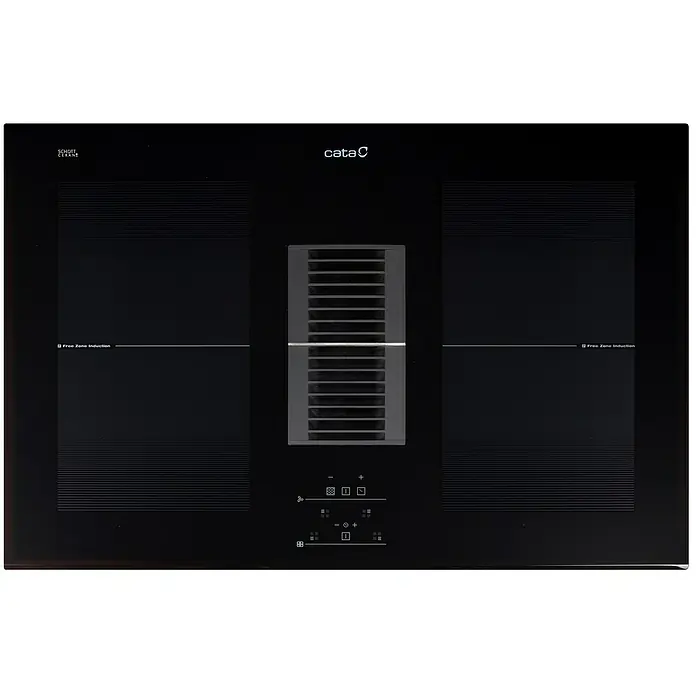 Cata Placa de inducción + campana AS 750 - Zonas de cocción: 4 ud., Inducción, Indicador de calor residual - Primer plano