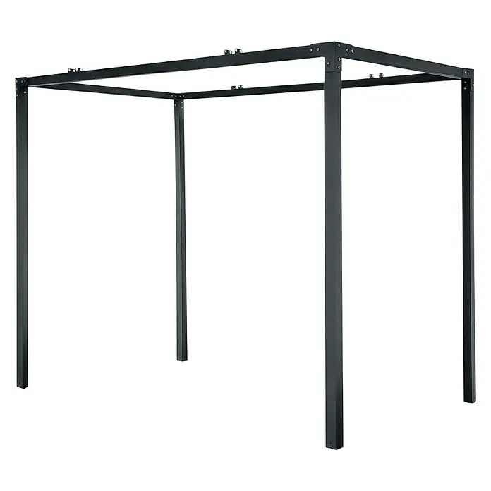 Metallrahmen - Passend für: Gardol Gerätehaus Pure Line - Diagonale Ansicht
