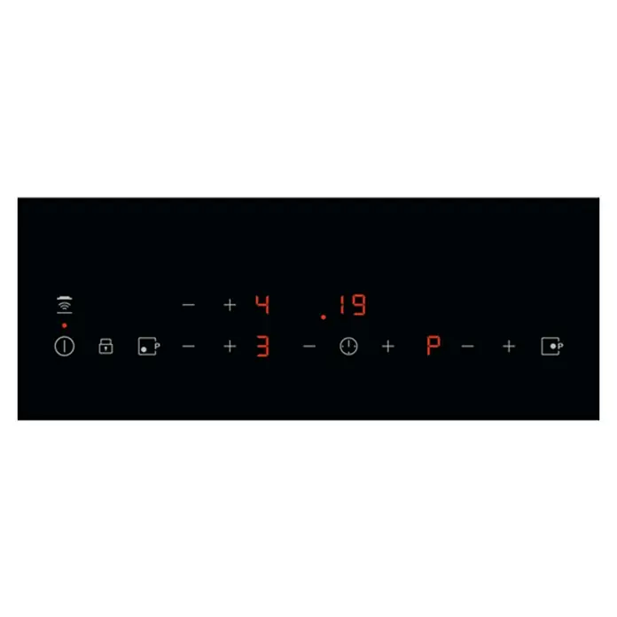 Zanussi Placa de inducción ZITN633K - Zonas de cocción: 3 ud., Inducción, Indicador de calor residual, Vitrocerámica - Vista superior
