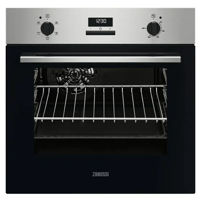 Zanussi Horno empotrado ZOHNC2X1 - Número de tipos de calentamiento: 4 ud., Volumen horno: 57 l - Vista frontal