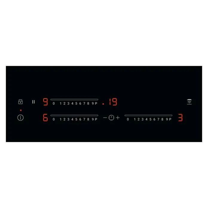 Zanussi Placa de inducción ZITN634K - Zonas de cocción: 3 ud., Inducción, Seguridad infantil, Vitrocerámica - Vista superior
