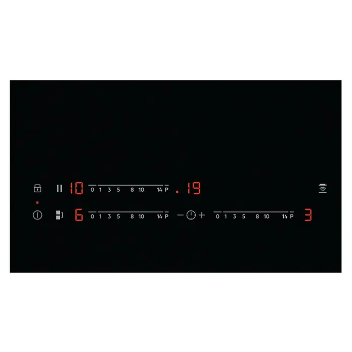 AEG Placa de inducción ILB63445FB - Zonas de cocción: 3 ud., Inducción, Indicador de calor residual, Vitrocerámica - Vista superior