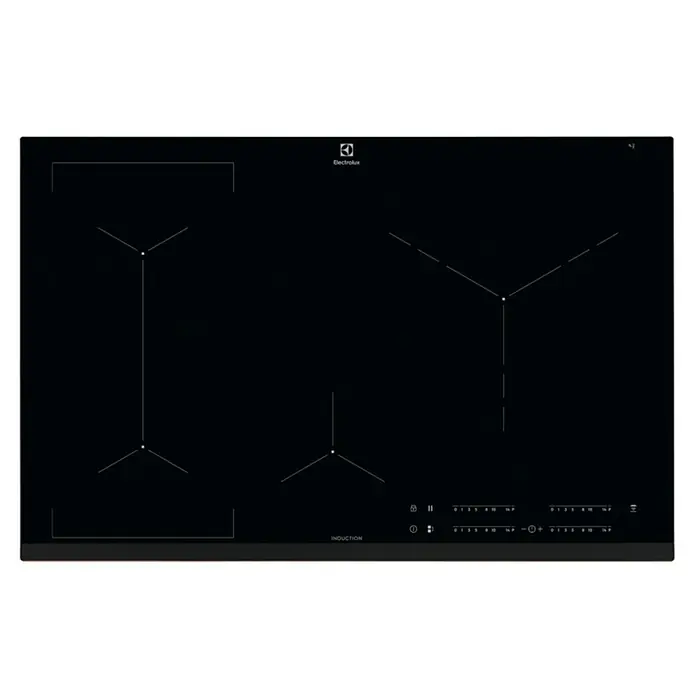 Electrolux Placa de inducción EIV83446 - Zonas de cocción: 4 ud., Inducción, Seguridad infantil, Vitrocerámica - Vista superior