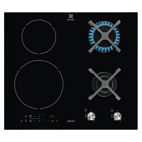 Electrolux  Placa de inducción y gas mixta EGD6576NOK