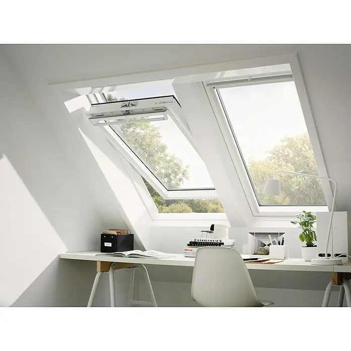 Velux Zaokretni prozor GGU FK06 0070 - drveni, Š x V: 66 x 118 cm - Živopisni prikaz