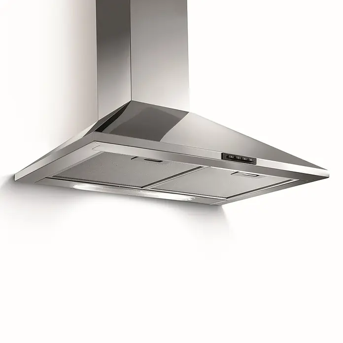 Respekta Premium Küchenzeile BERP250LHWC - Breite: 250 cm, Mit Elektrogeräten, Lärche Weiß-Nachbildung - Diagonale Ansicht