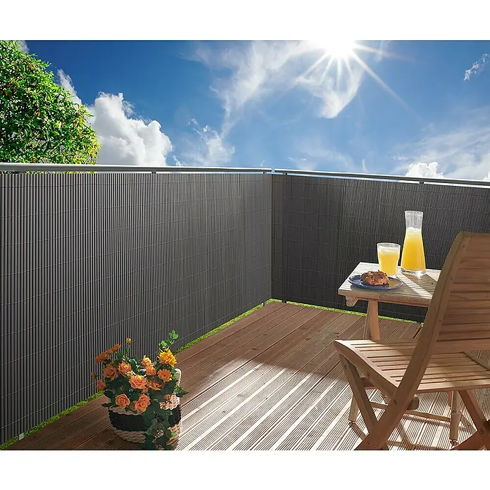 Gardol Comfort Sichtschutz - Anthrazit, 300 x 90 cm - Stimmungsaufnahme