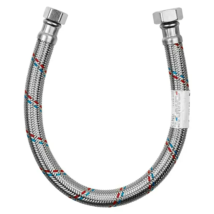 Admiral Flexo de conexión DN13 H-H - ¾″/½″, Largo: 50 cm, Hembra - Hembra - Vista descendente
