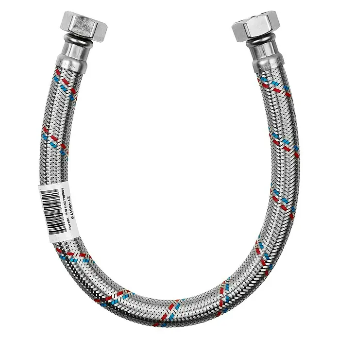 Admiral Flexo de conexión DN13 H-H - ¾″/¾″, Largo: 50 cm, Hembra - Hembra - Vista descendente