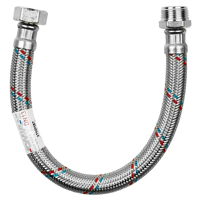 Admiral Flexo de conexión DN13 M-H - ¾″/¾″, Largo: 40 cm, Macho - Hembra - Vista descendente