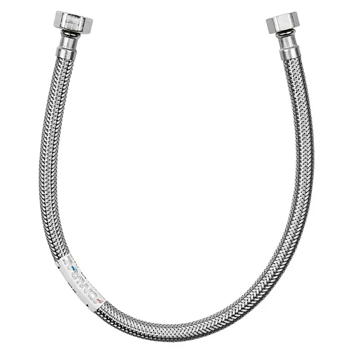 Admiral Flexo de conexión DN8 H-H - ⅜″/½″, Largo: 50 cm, Hembra - Hembra - Vista descendente