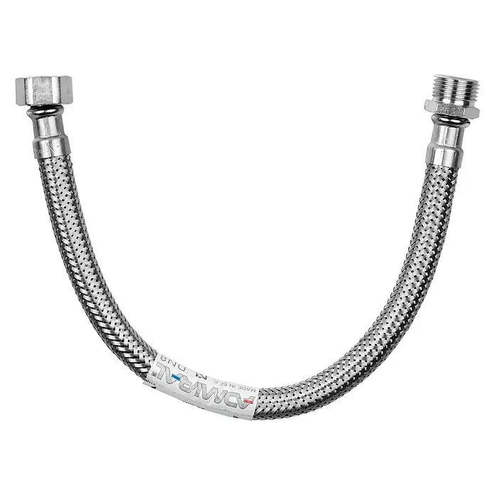 Admiral Flexo de conexión DN8 M-H - ⅜″/⅜″, Largo: 30 cm, Macho - Hembra - Vista descendente