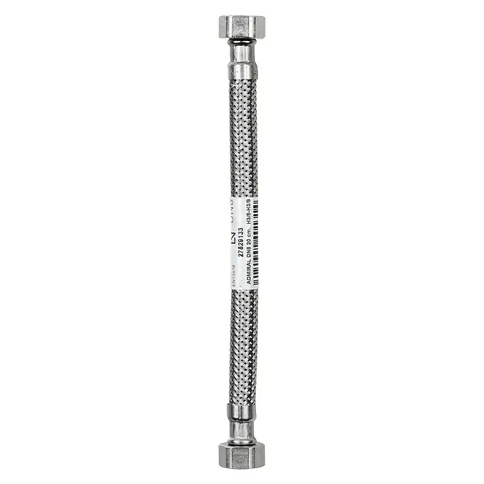 Admiral Flexo de conexión DN8 H-H - ⅜″/⅜″, Largo: 20 cm, Hembra - Hembra - Vista descendente